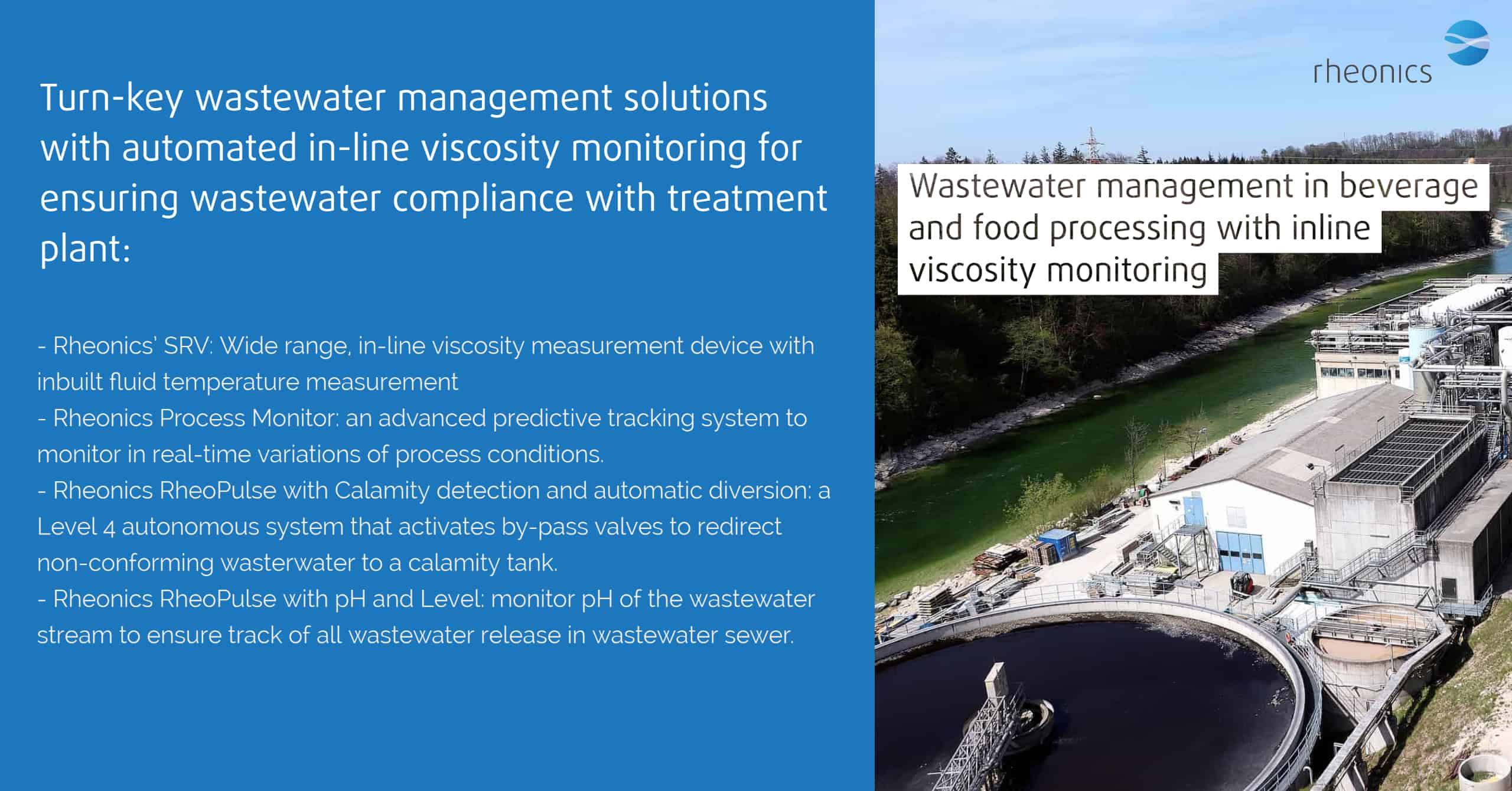 Wastewater management in beverage and food processing with inline viscosity monitoring - rheonics solutions