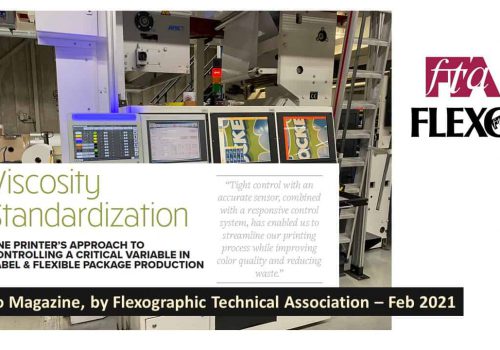 FTA Flexo Magazine Features A Rheonics User Case Study – “Viscosity Standardization: One Printer’s Approach”