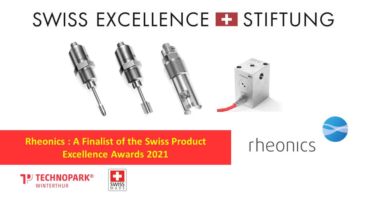 Rheonics – Finalists of Swiss Excellence Product Awards 2021