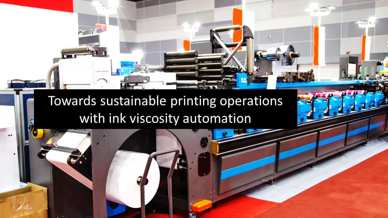 Achieving sustainability goals in printing with complete viscosity automation solutions