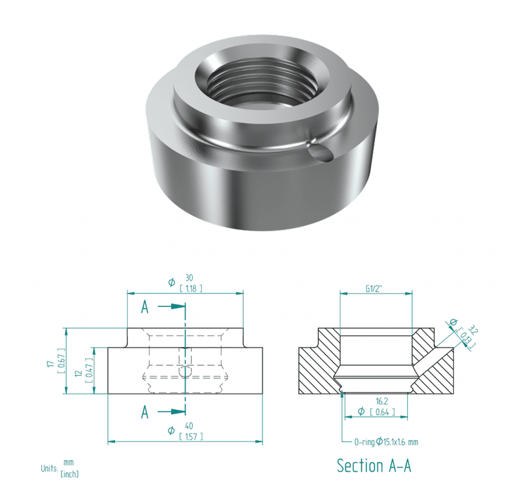 Figure 15 - HAW-12G-OTK Dimensions